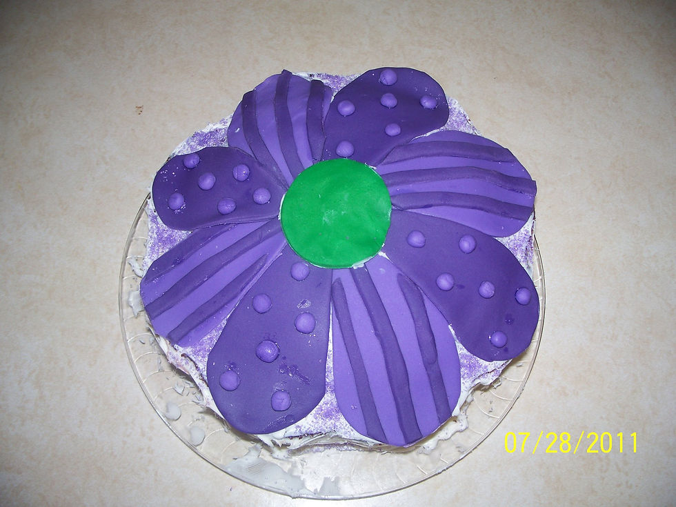 Purple Passion Flower Cake