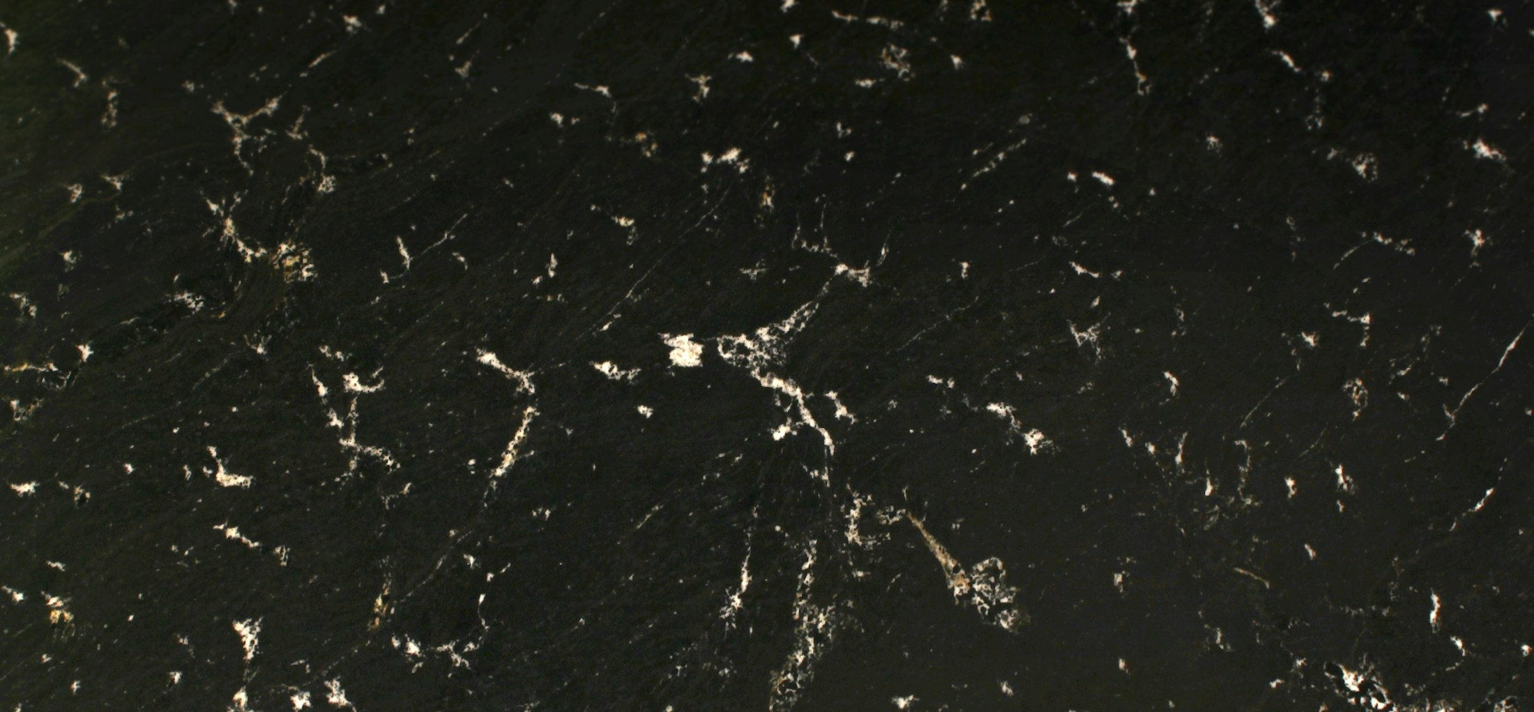 Sensa Granite with a deep black background and delicate white veining for a timeless, elegant look granite slab image
