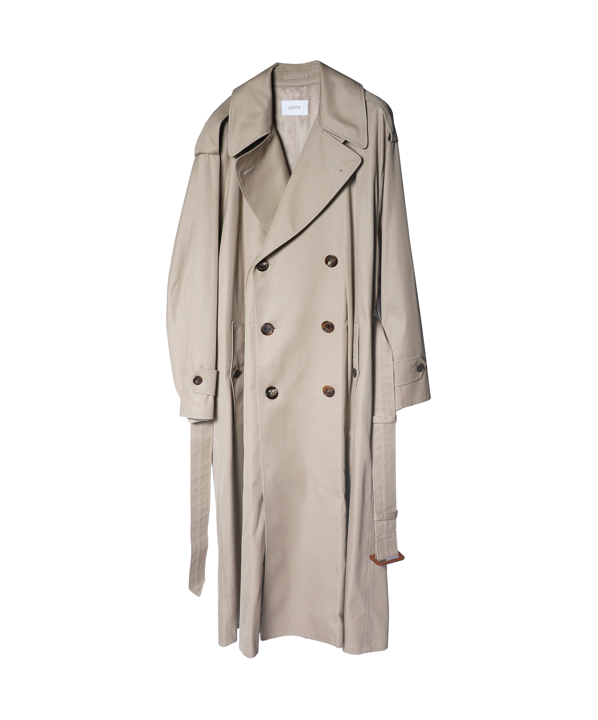 スビンコットン ギャバジン トレンチコート メンズ Ciota