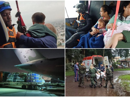 Mais de 20 mil pessoas foram resgatadas pelas equipes de salvamento no Rio Grande do Sul