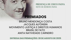 1º PRÊMIO RUBENS PAIVA EXALTA A LUTA POR MEMÓRIA, VERDADE E JUSTIÇA NO RIO GRANDE DO SUL