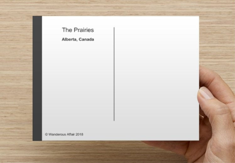 Thumbnail: Prairies of Alberta (Canada) Postcard