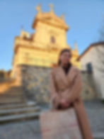 In front of Chiesa di Sant'Andrea. Photo by Andrea Richer-Simon.