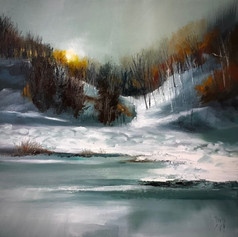 Melting Snow, Ryvoan, Dot Walker artist