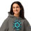 Thumbnail: Teal Feather Bloom Hoodie – Crosswind Studios