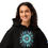 Thumbnail: Teal Feather Bloom Hoodie – Crosswind Studios