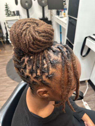 Updo styling