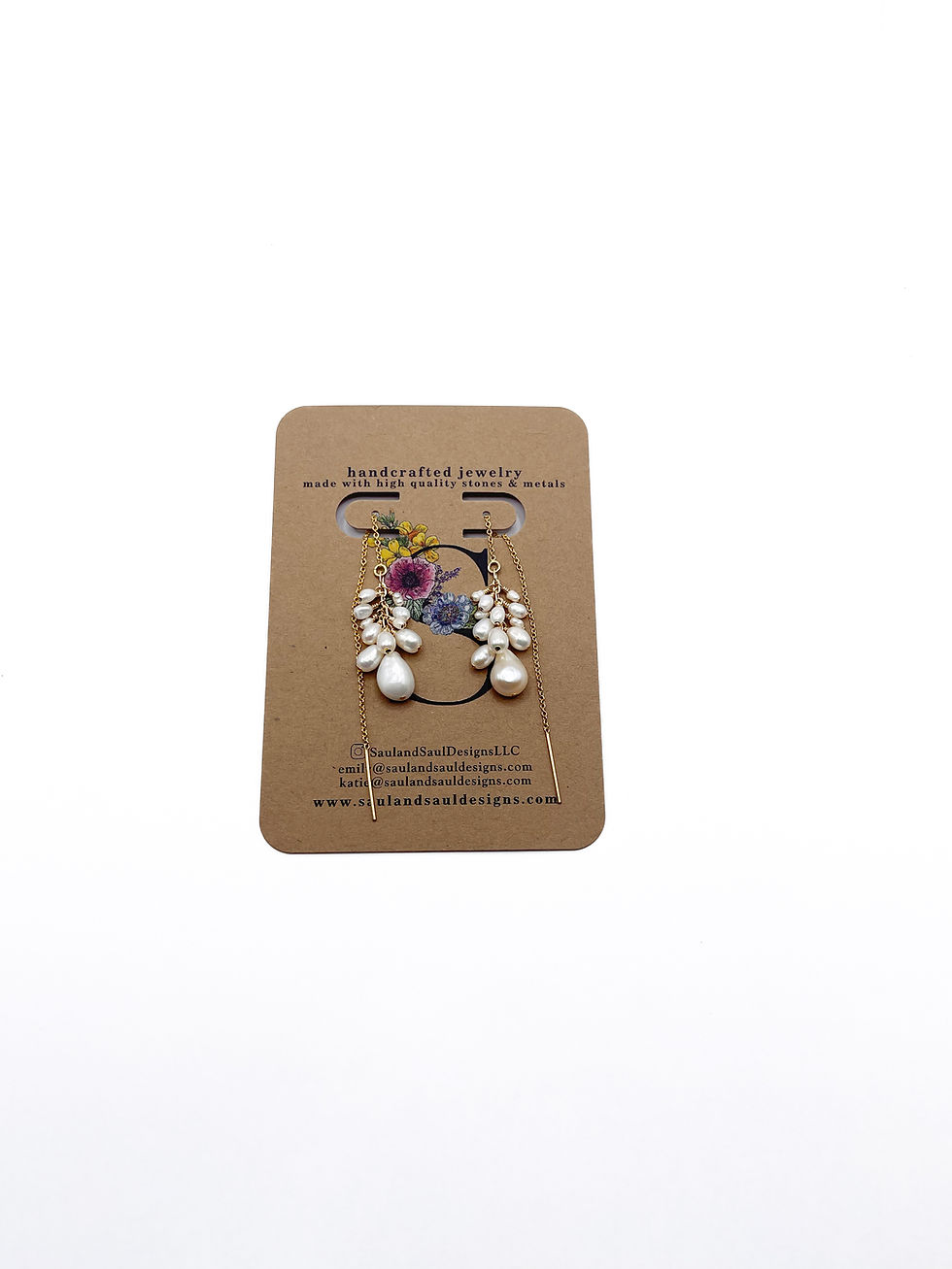 Thumbnail: Sonia Sotomayer Pearl Threader Earrings