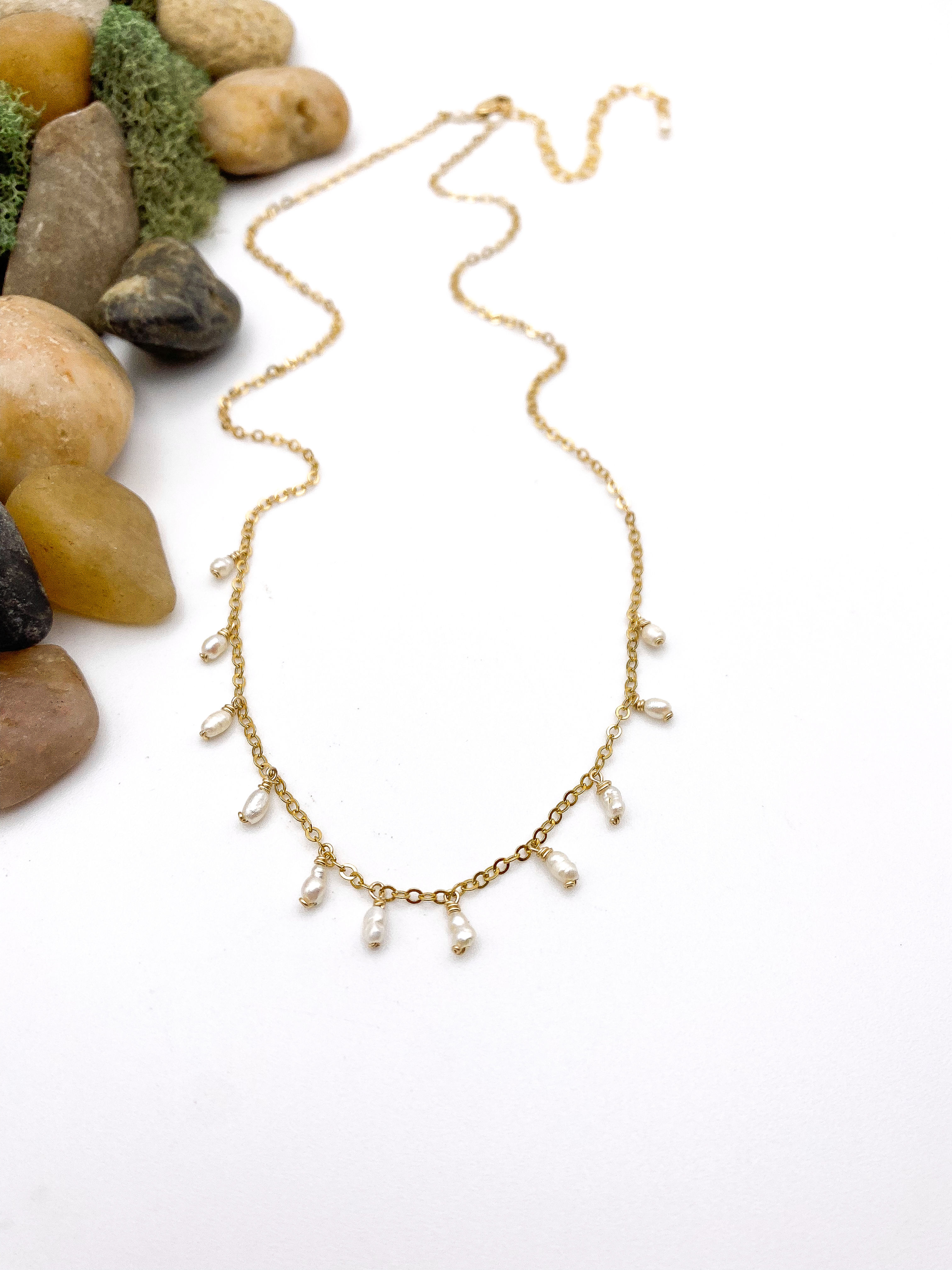 Jane C. Wright Droplet Necklace