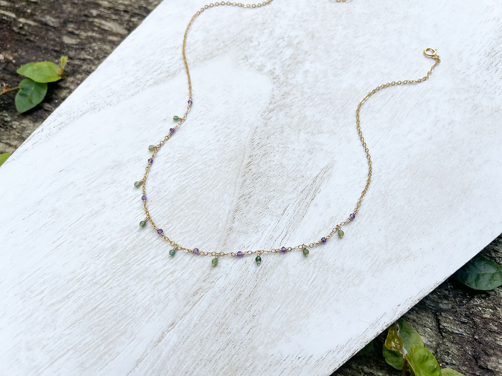 Thumbnail: Babe Didrikson Droplet Necklace