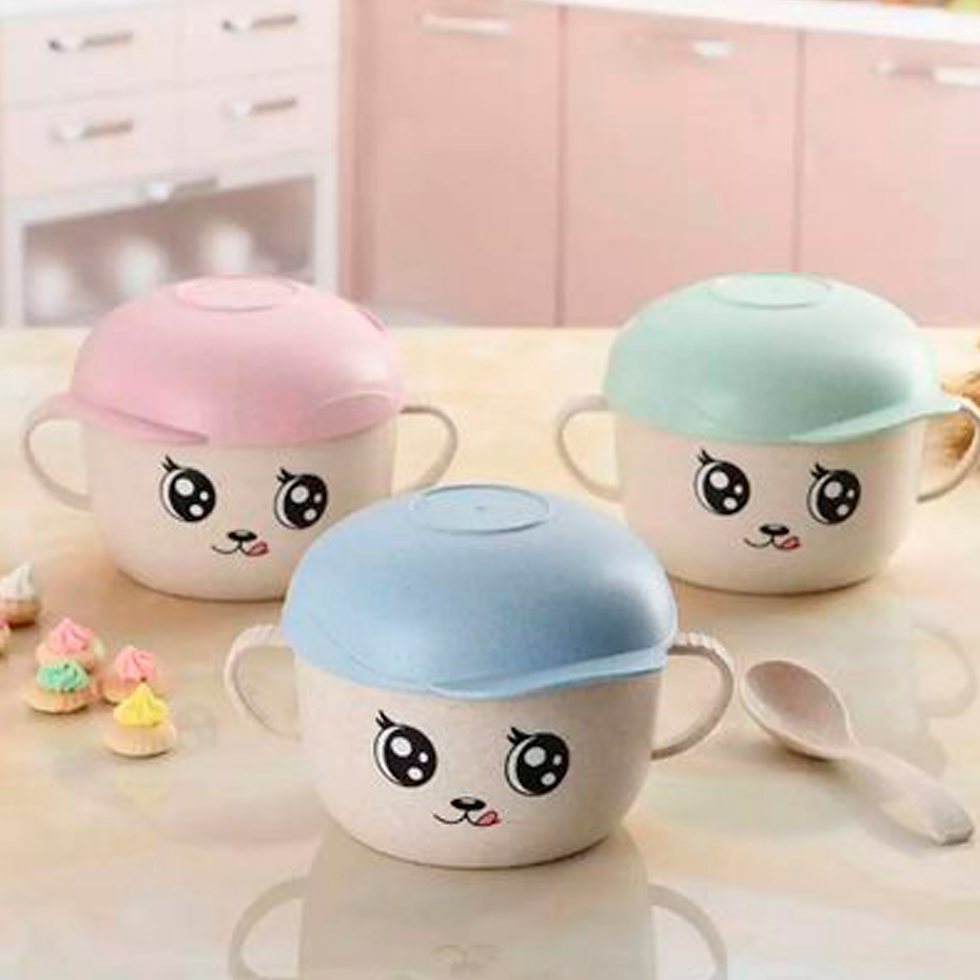 Taza para niños + cuchara