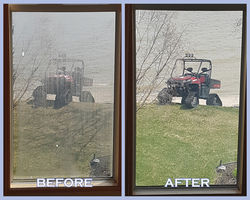Before and after defogging