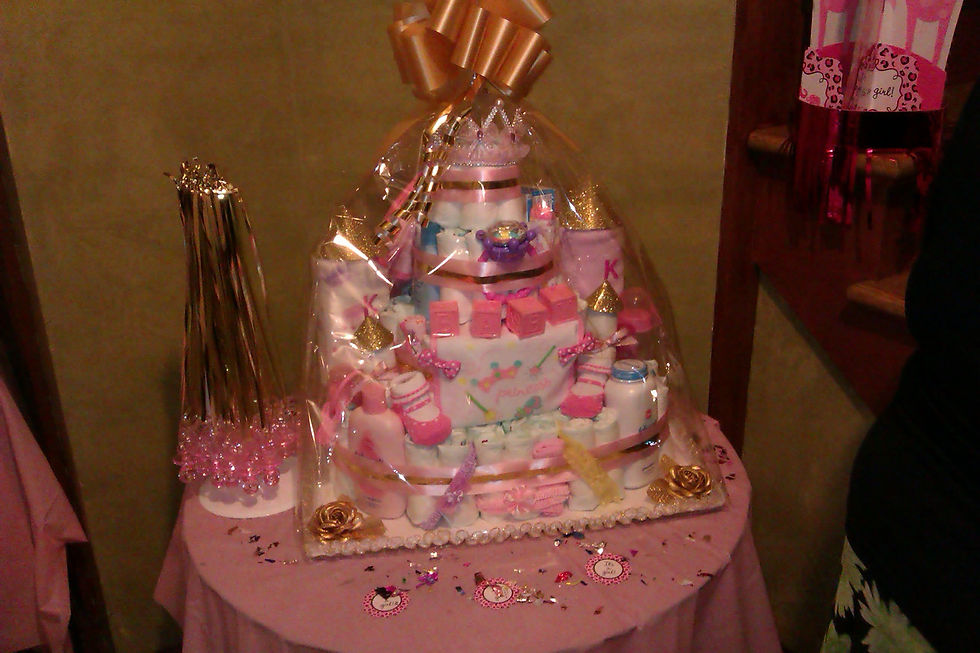 Princess Castle Diaper Cake 