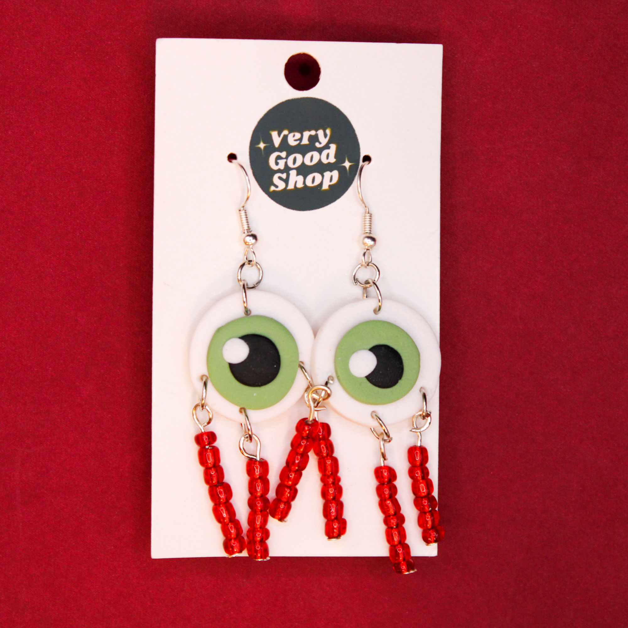 Eyeball - Spooky Unique Polymer Clay Earrings