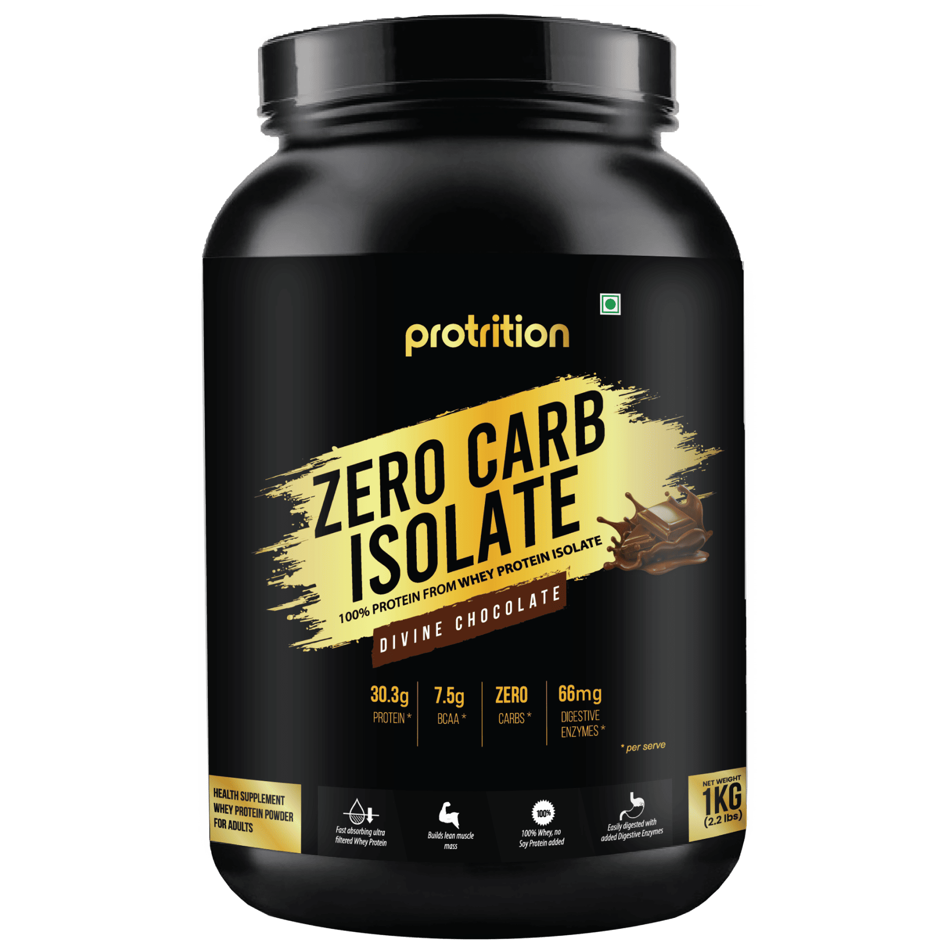 Protrition Zero Carb Isolate Divine Chocolate 1kg