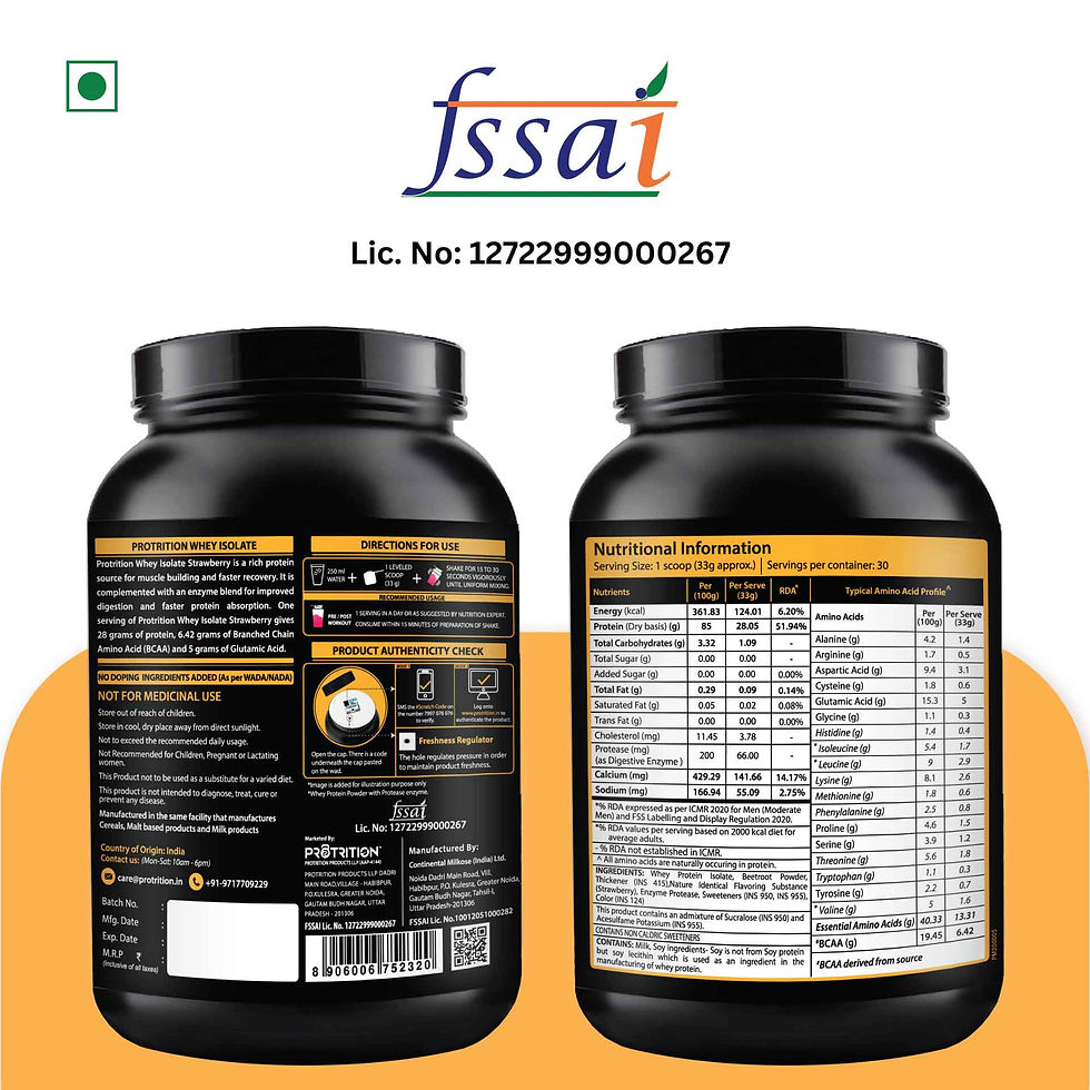 Thumbnail: Protrition Whey Isolate Strawberry Rush 1kg