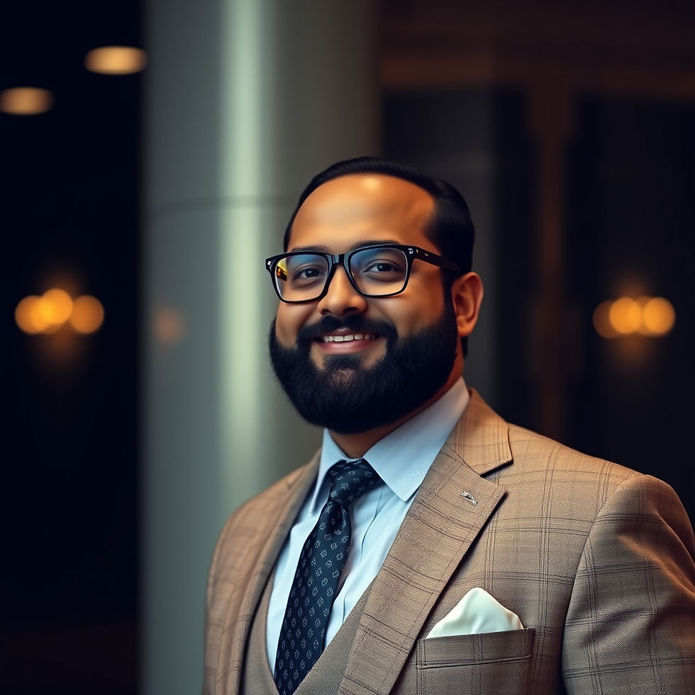 Proud indian business owner