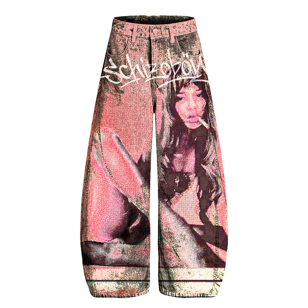 Couture Vintage Graphic Denim