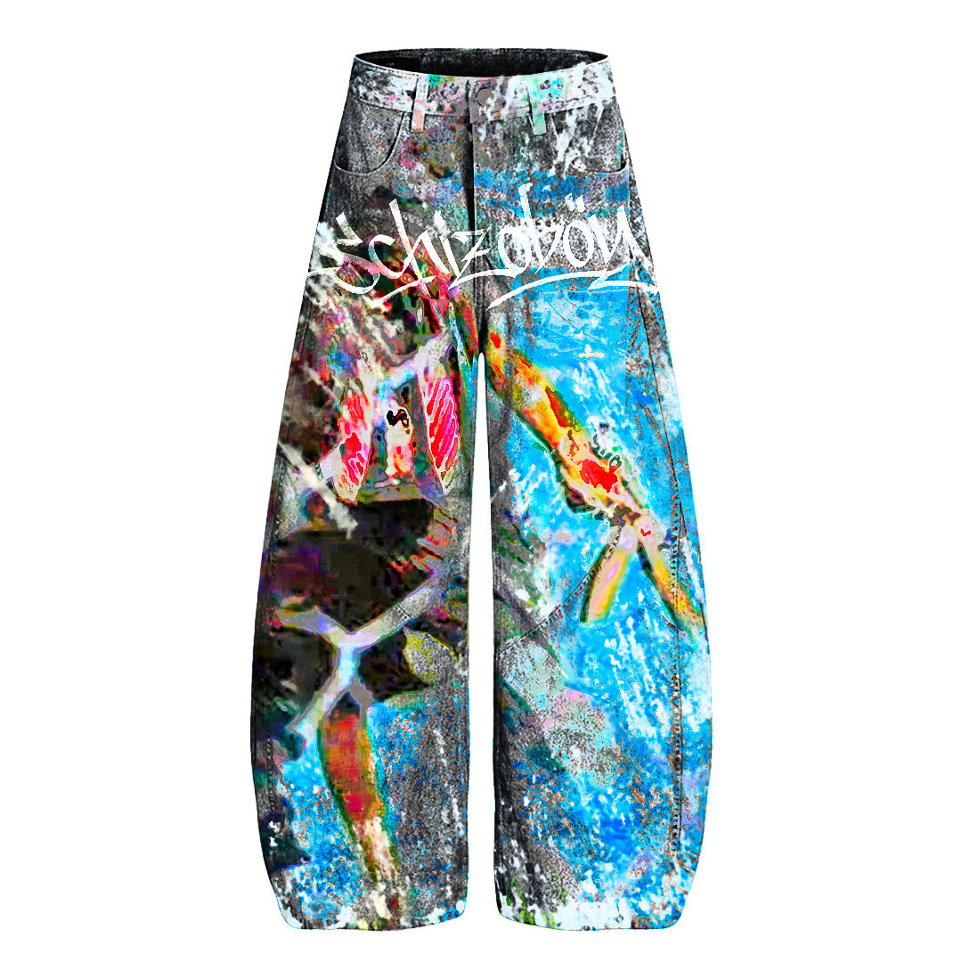 Urban Pastel Pictorial Denim