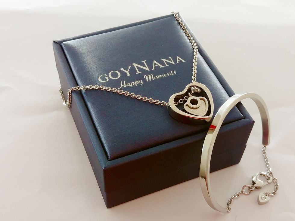 GOYNANA 2 Hearts Fashion Jewelry Set For Women (SET060)