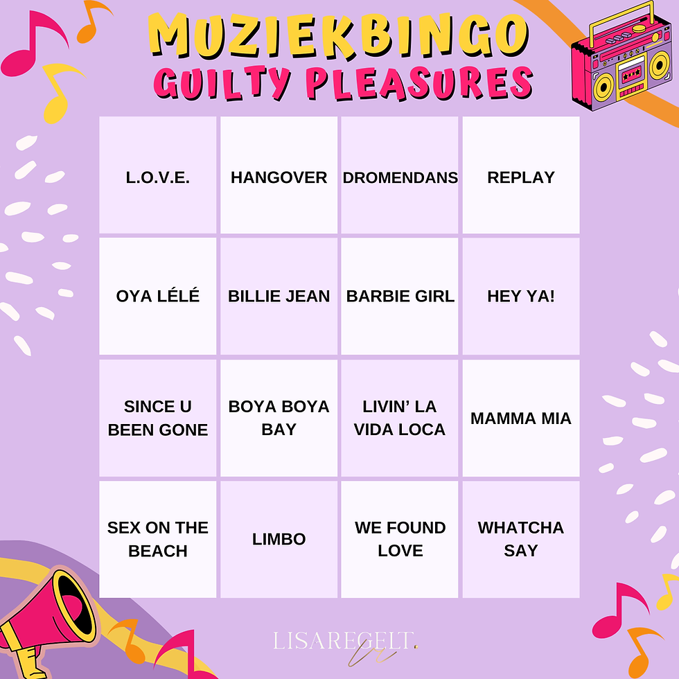 Thumbnail: Muziekbingo guilty pleasures