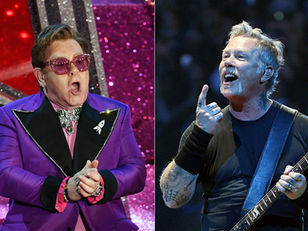 Metallica presta homenagem a Elton John em cerimônia de premiação