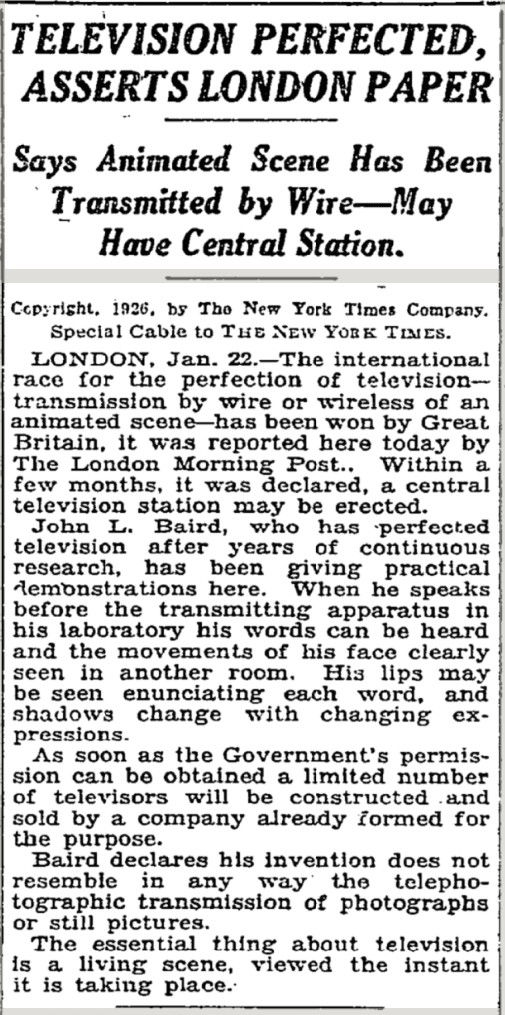 NYT 23 1 1926.jpg