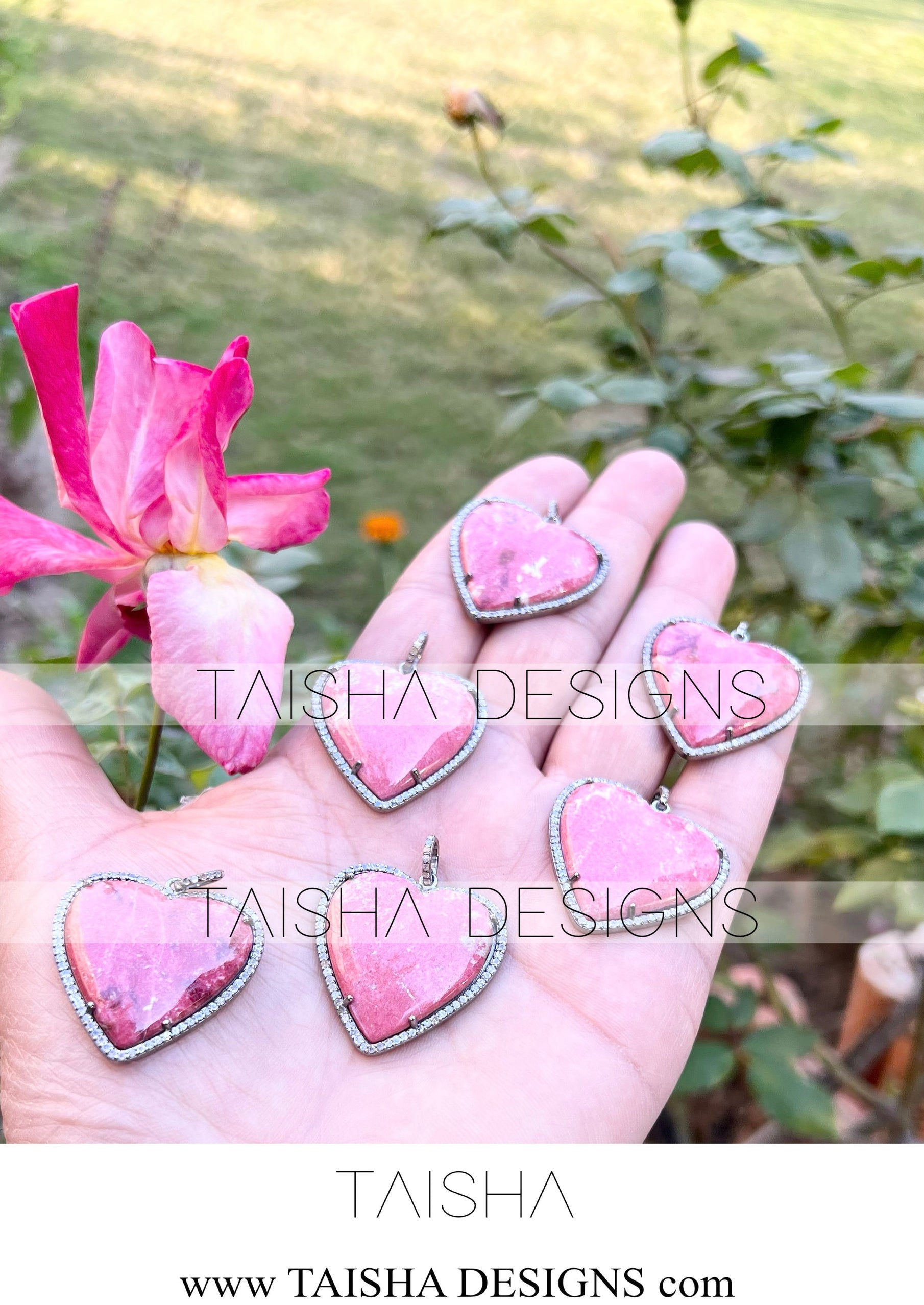 Silver Diamond Gemstone Pendent