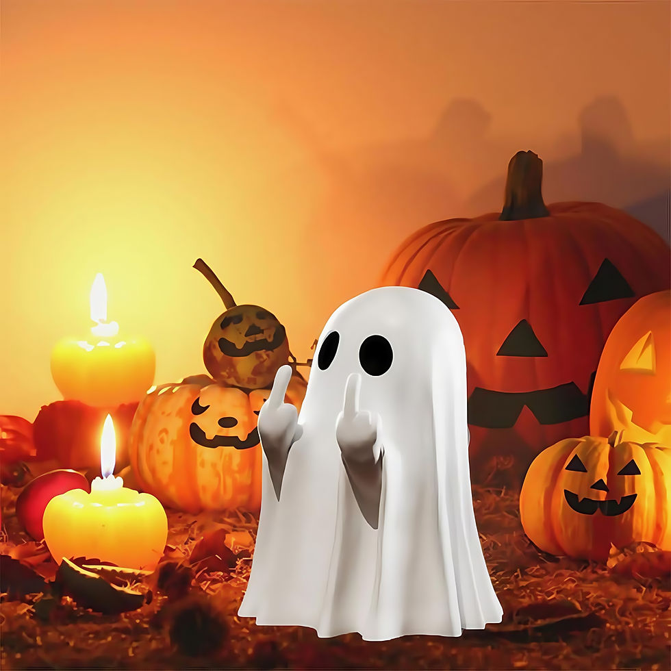 Miniatura: Mini Estátua Fantasma Irreverente – foto de produto