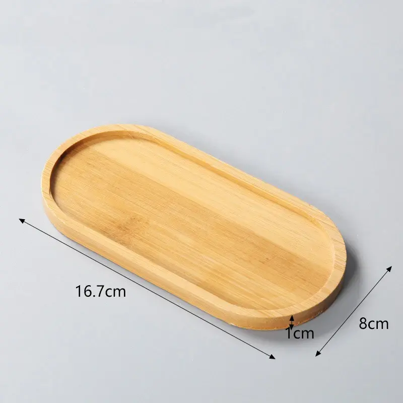Miniatura: Bandeja oval de bambu 16,7 × 8 cm — variante