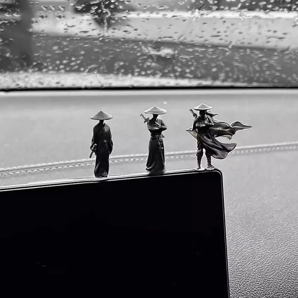 Miniaturas de espadachins chineses — detalhe 1