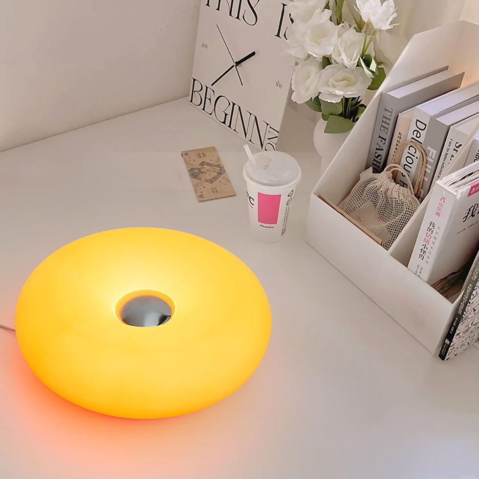 Miniatura: Luminária Donut Bauhaus Touch USB – Luz Ambiente e Versões RGB