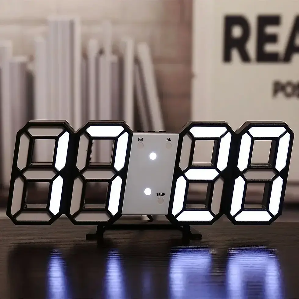 Miniatura: Relógio digital LED 3D — variante 04