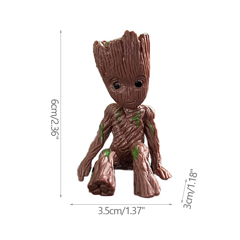 Mini Figuras Decorativas Groot com Vaso - Modelos e Kits — Modelo E
