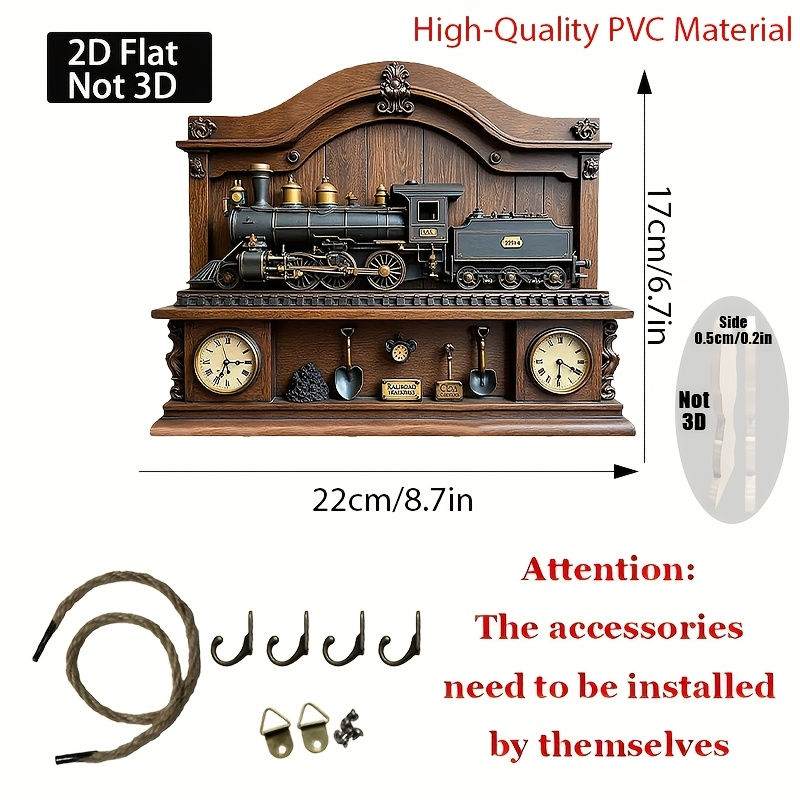 Miniatura: Porta-chaves trem vintage — detalhe 3