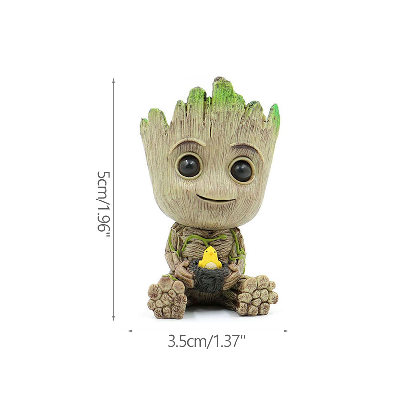 Mini Figuras Decorativas Groot com Vaso - Modelos e Kits — Modelo B
