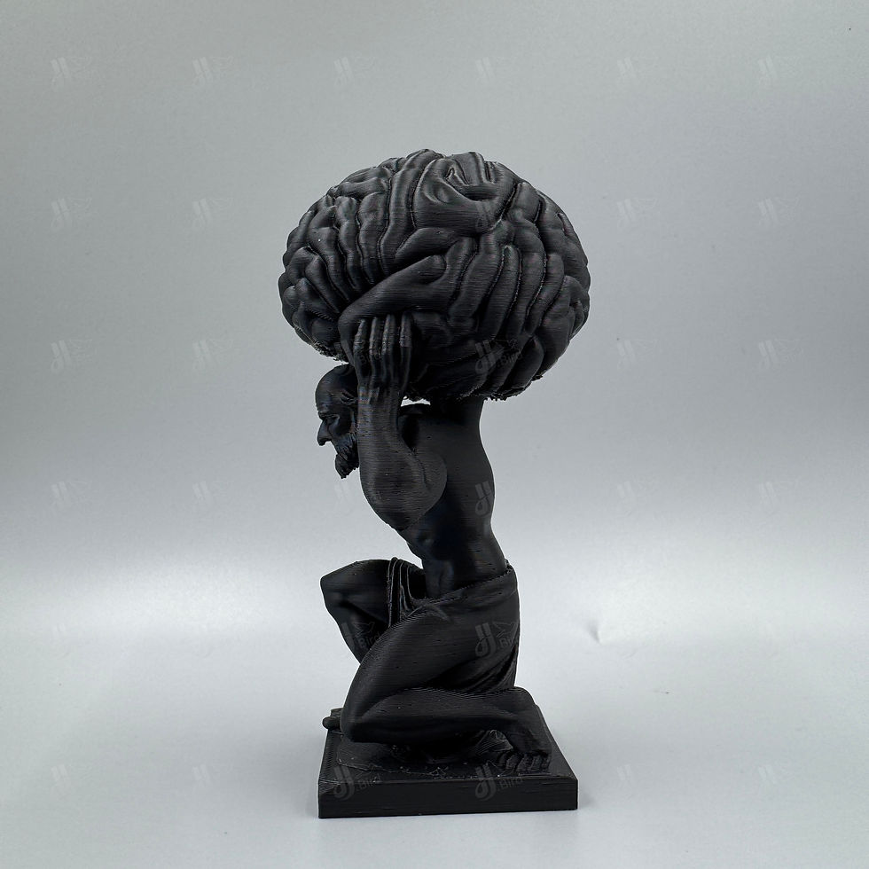 Miniatura: Escultura Mente sobre Matéria — detalhe 1
