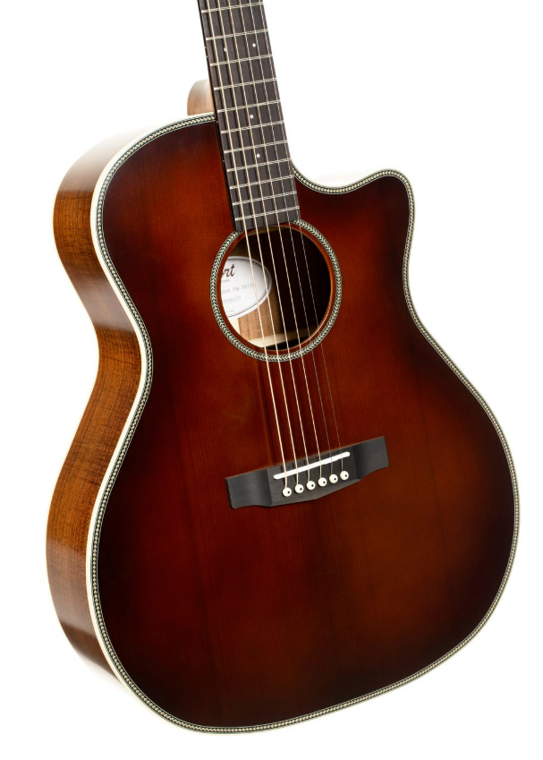 Thumbnail: Cort Essence GA4 Special, Brown Burst Semi-Gloss Electro Acoustic Guitar