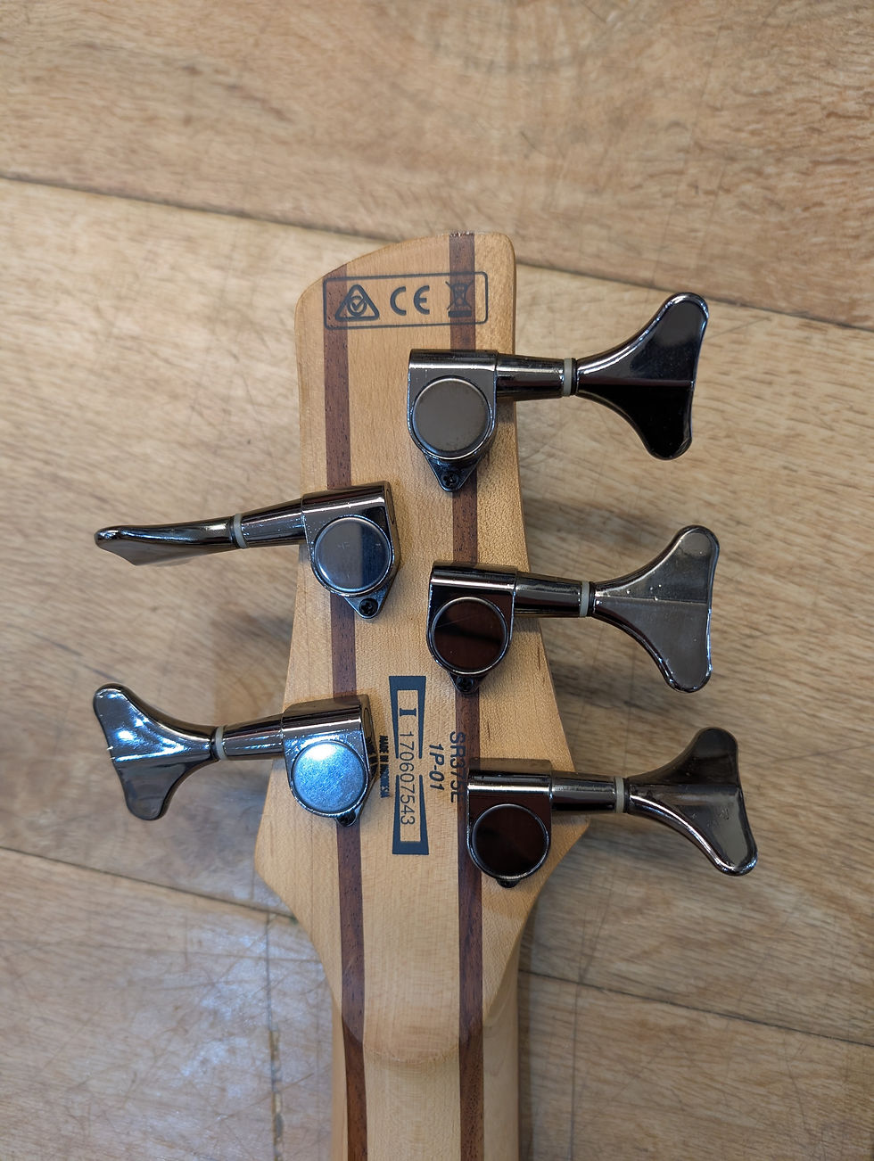 Thumbnail: Ibanez SR375E Standard Soundgear 5 String Bass Natural Browned Burst