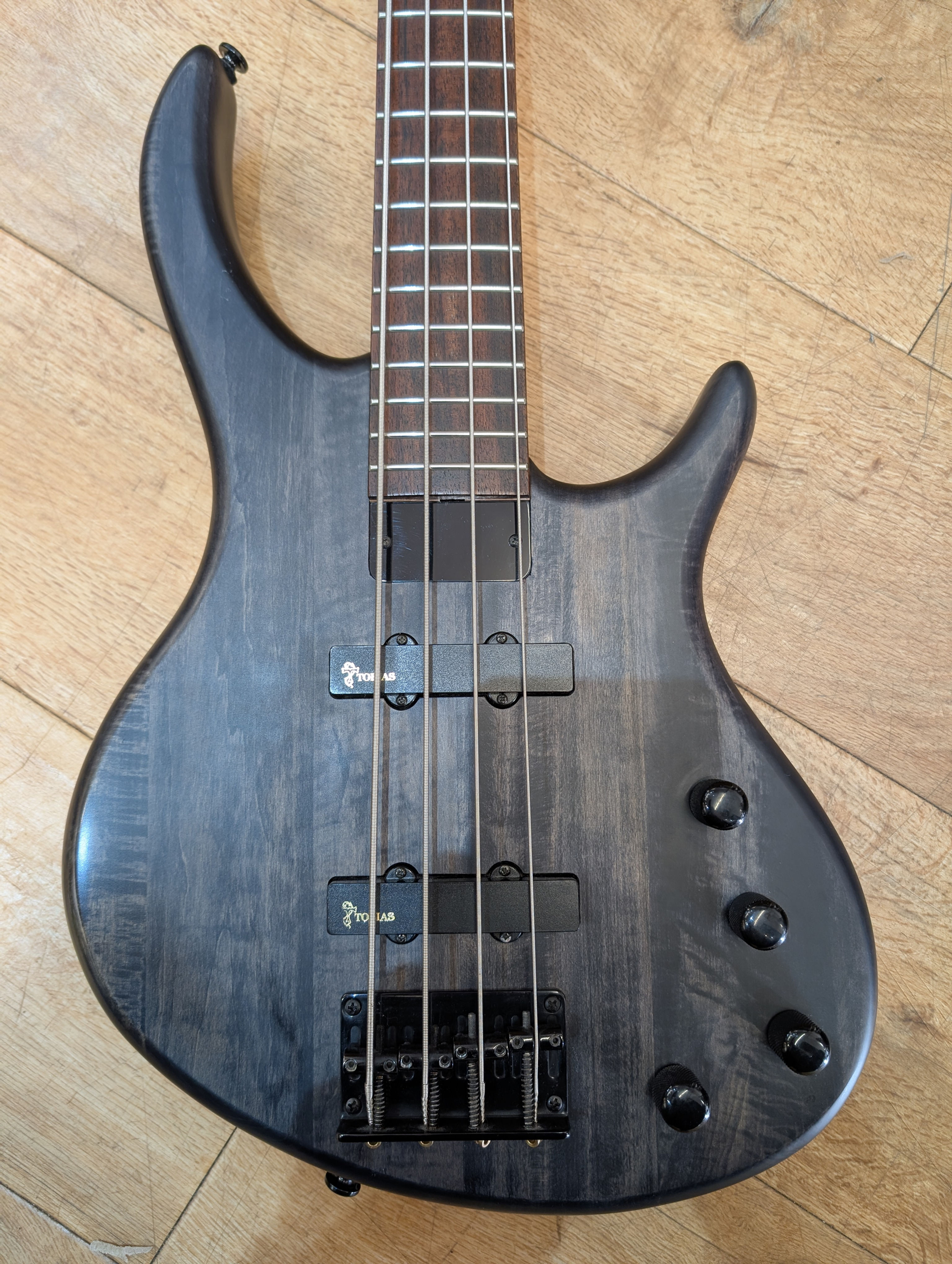 Toby by Tobias 4 String Active Bass Guitar - Trans Black