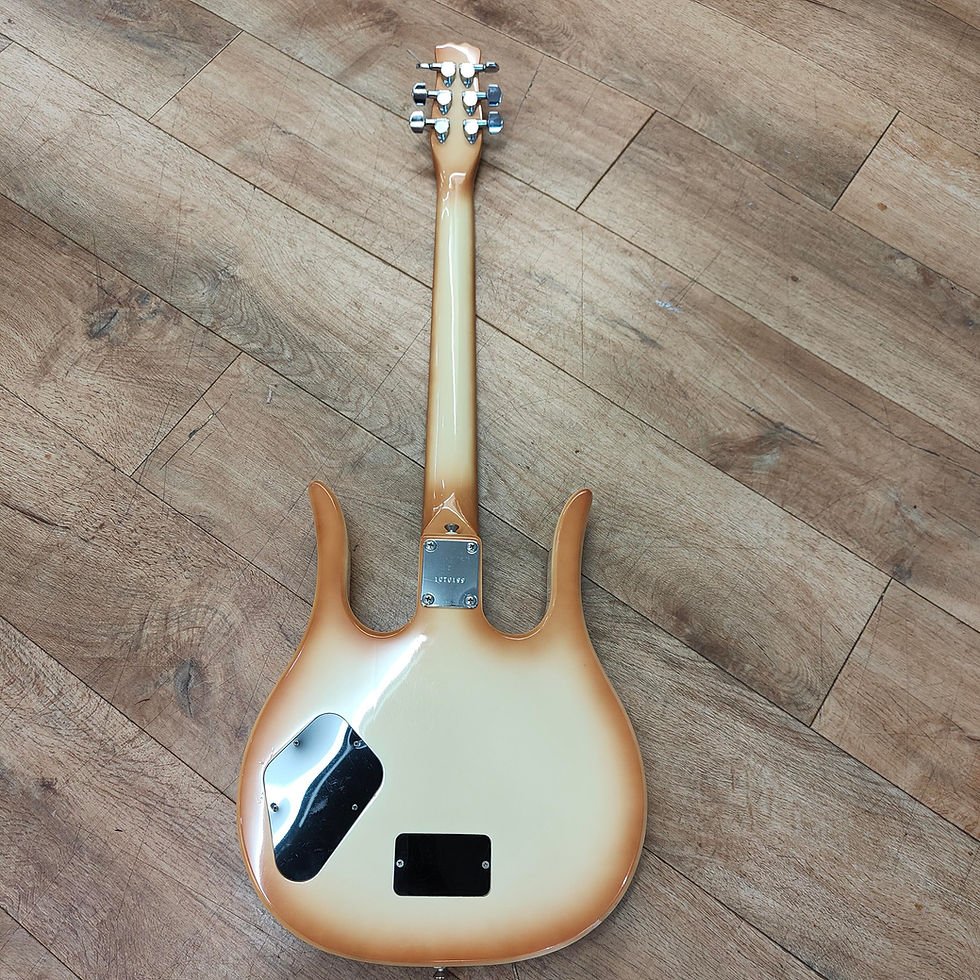 Thumbnail: Hondo Longhorn Electric Guitar 31 Frets 1978 Copper Burst - Used