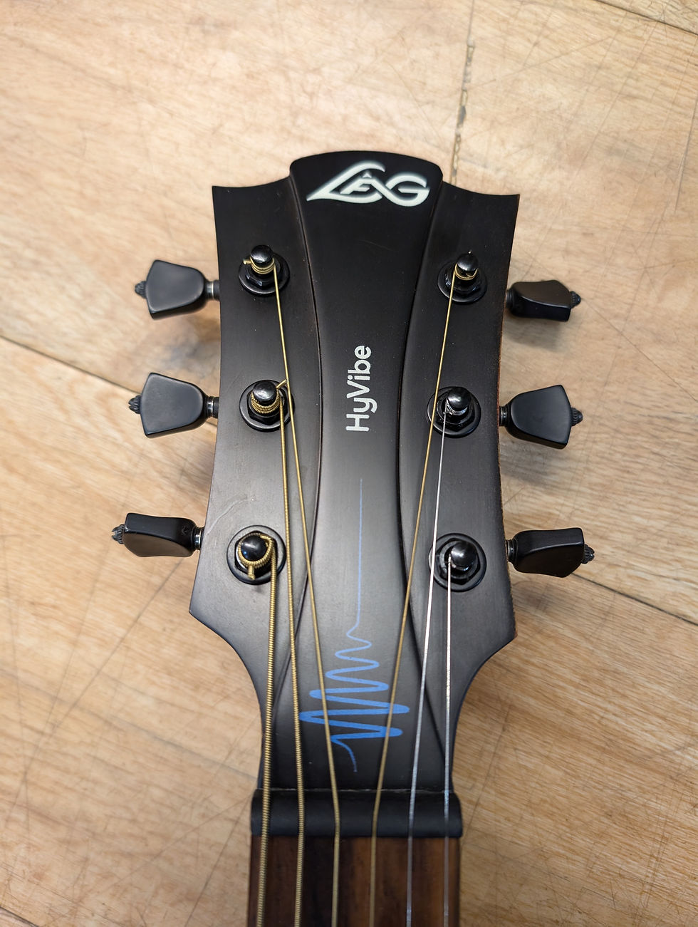 Thumbnail: Lag Hyvibe THV10DCE Dreadnought Acoustic Smart Guitar - Natural Satin