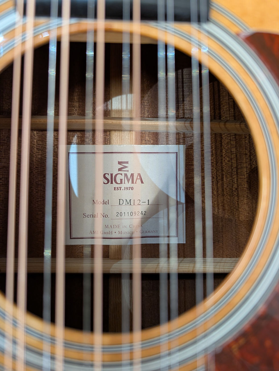 Thumbnail: Sigma DM12-1 12-String Acoustic Guitar - Natural
