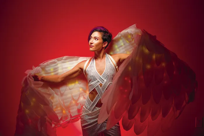 Angel Griffin led feather dancer