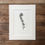 Thumbnail: Mounted print of a pencil drawing of unfurling fern.