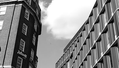 Black and white London architecture