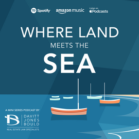 Podcast Tile image with vector sea and boats