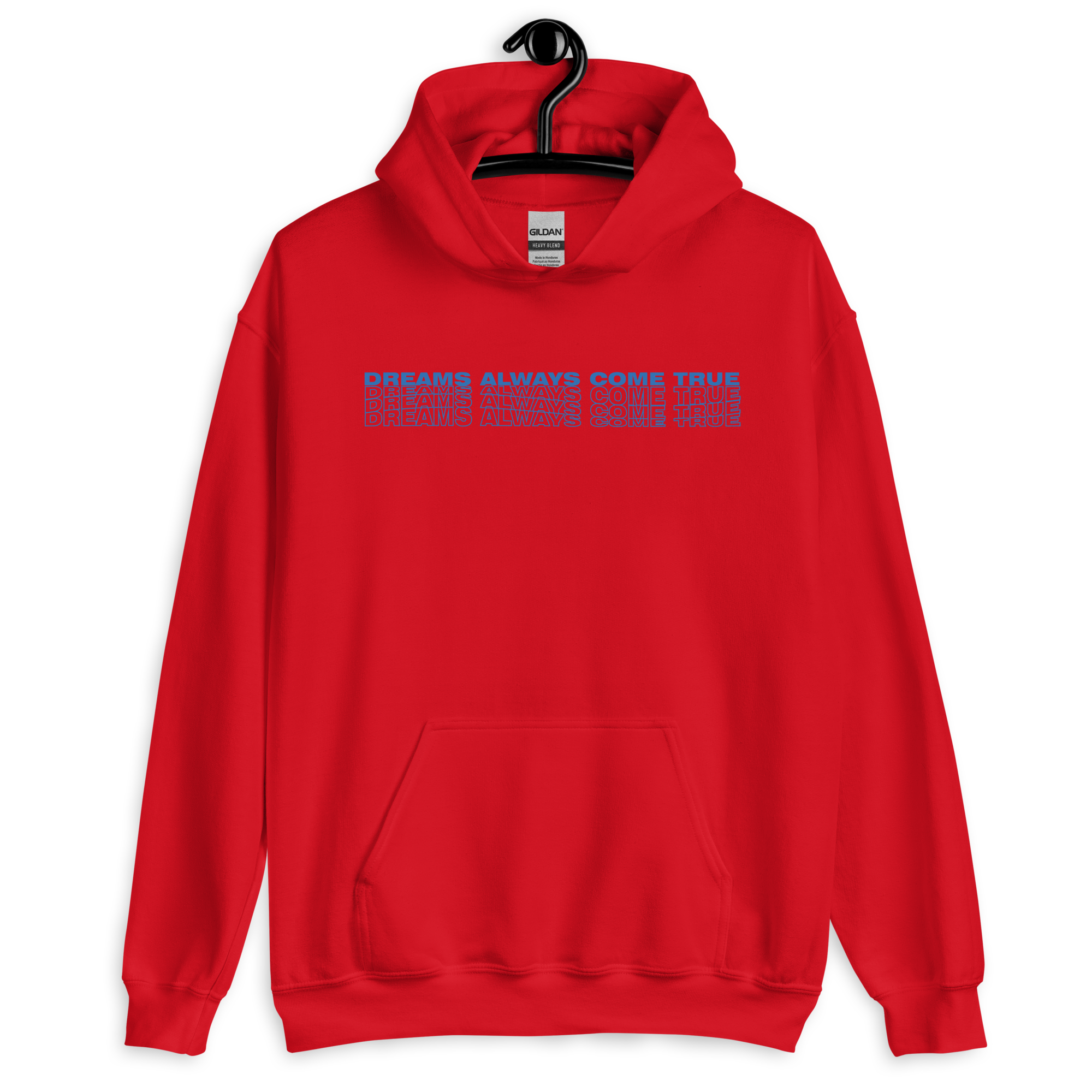 Hoodie Oversized unisex Rojo dreams always come true