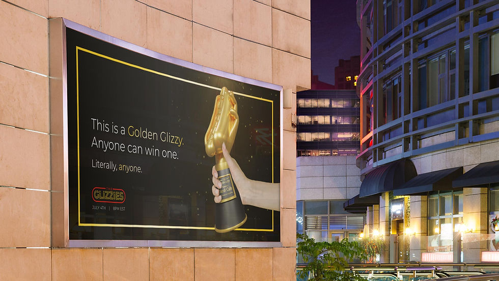 Glizzies Billboard Ad Mockup