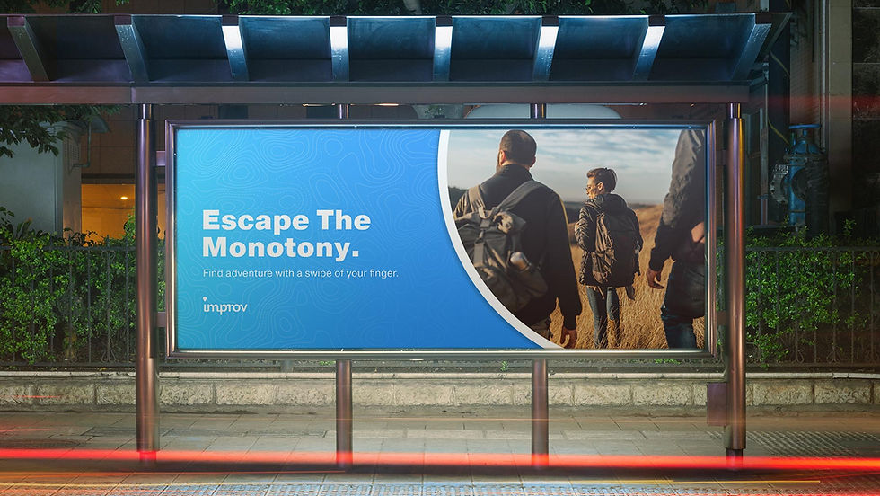Improv billboard print ad graphic